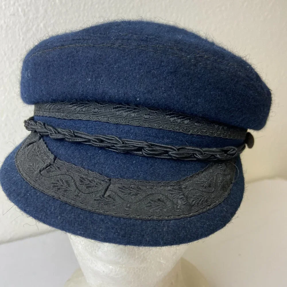 Vintage Dorfman Pacific Co Braided Fisherman’s Golf  Cap Woolen Sz L